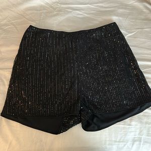 Black sequin shorts size medium